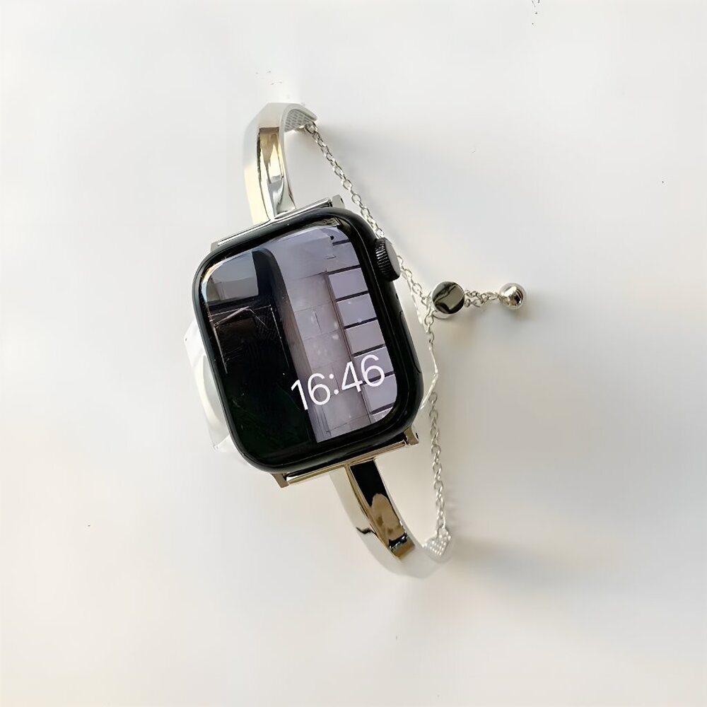 NEW Luxury Adjustable Stainless Steel Bracelet band For Apple Watch - Silver